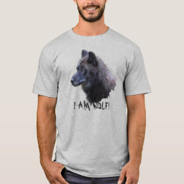 アルファグレーウルフヘッドワイルドライフTシャツ Tシャツ
