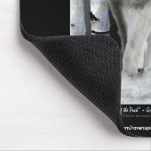 アルファグレーウルフワイルドライフサポーターマウスパッド マウスパッド (コーナー)