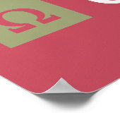 アルファチーオメガ |積み上げロゴ ポスター (角)