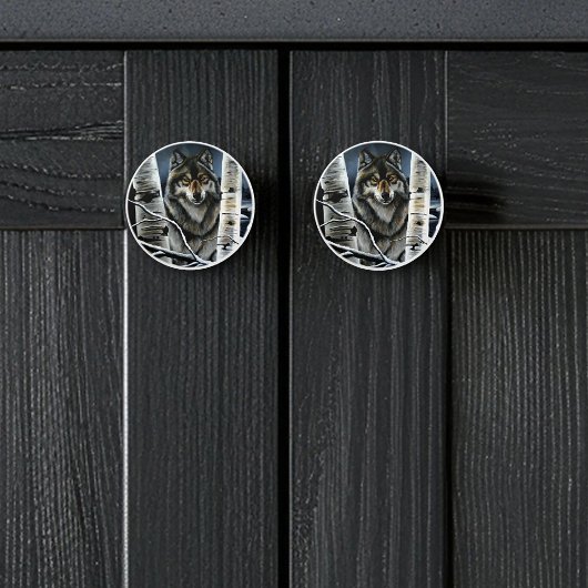 アルファティンバーウルフポプラの木 セラミックノブ