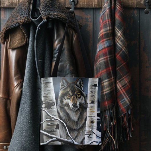 アルファティンバーウルフポプラの木 トートバッグ