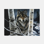 アルファティンバーウルフポプラの木 ドアマット (正面)