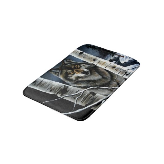 アルファティンバーウルフポプラの木 バスマット (アングル)