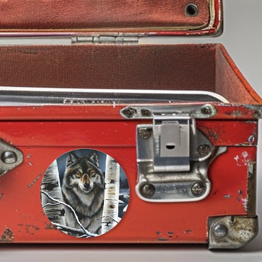 アルファティンバーウルフポプラの木 ラウンドシール