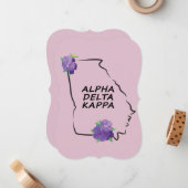 アルファデルタカッパフラットノテカード ノートカード (正面/裏面インサイチュ)