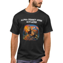 アルファフェレットモード - アドベンチャーメンズTシャツ