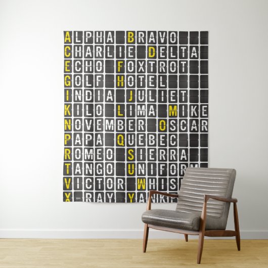 アルファブラボー・チャーリー タペストリー (インサイチュ)