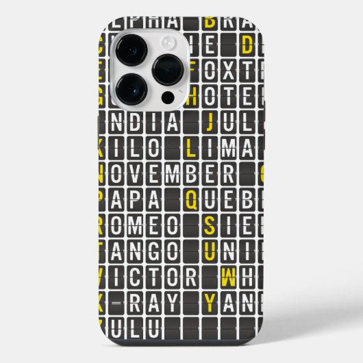 アルファブラボー・チャーリー iPhoneケース (裏面)