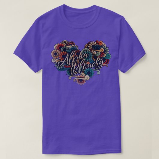 アルファブロンディVIGNETTEヴィンテージ Tシャツ (デザイン正面)