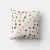 アルファベカッコいいットスープモノグラム クッション (正面)