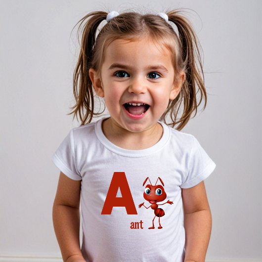 アルファベットあそび トドラーTシャツ