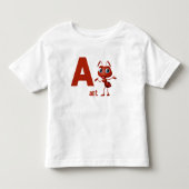 アルファベットあそび トドラーTシャツ (正面)