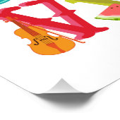 アルファベットお洒落のポ子供へスター ポスター (コーナー)