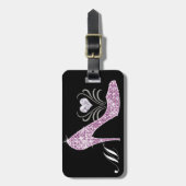 アルファベットきらきら光るラベル- SRF ラゲッジタグ (正面縦)