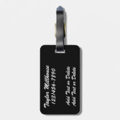 アルファベットきらきら光るラベル- SRF ラゲッジタグ (裏面縦)