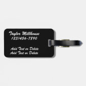 アルファベットきらきら光るラベル- SRF ラゲッジタグ (裏面横)