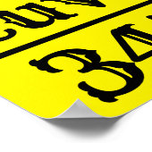 アルファベットと数字のグラフ ポスター (角)