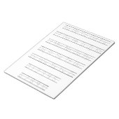 アルファベットと数字トレーシングワークシートのメモ帳 ノートパッド (アングル)