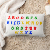 アルファベットと数字1-10枕 ランバークッション (ブランケット)