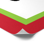 アルファベットと電車:上と下のケース ポスター (角)