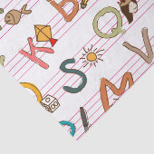 アルファベットのおもしろいの手紙及びグラフィック 薄葉紙 (詳細)