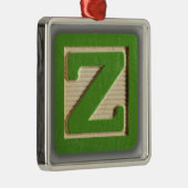 アルファベットのおもちゃのブロックZ メタルオーナメント (右)