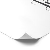 アルファベットのイニシャルとグリーンがおしゃれなネームプレート ポスター (角)