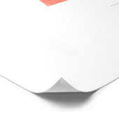 アルファベットのイニシャル　白いランとパンパスグラス ポスター (角)