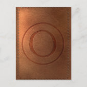 アルファベットのキュア文字O ポストカード (正面)