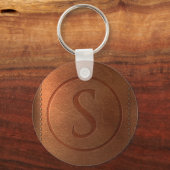 アルファベットのキュア文字S キーホルダー (正面)