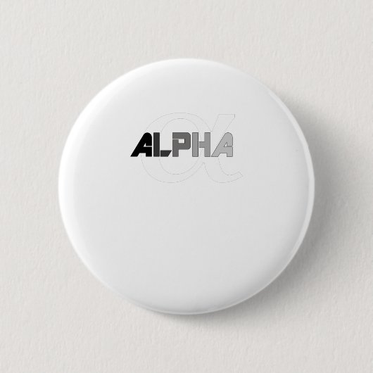 アルファベットのギリシャ文字 缶バッジ (正面)