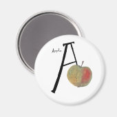 アルファベットのストーリーブックabc A for apple マグネット (正面/裏面)