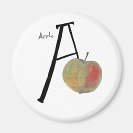 アルファベットのストーリーブックabc A for apple マグネット