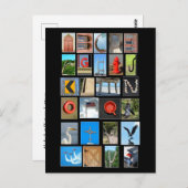 アルファベットのスペルは写真文字 ポストカード (正面/裏面)