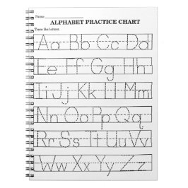 アルファベットのトレーシング ノートブック