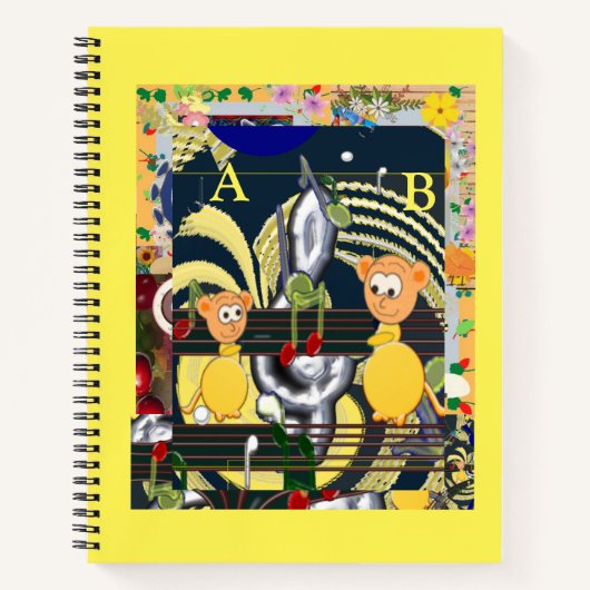 アルファベットのトレース文字シートネズミ ノートブック (正面)