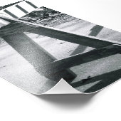 アルファベットのフォトレターA2白黒4x6 フォトプリント (角)