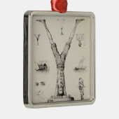 アルファベットのプライマーからの手紙Y メタルオーナメント (右)