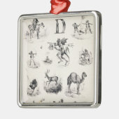 アルファベットのプライマーからのD、1832年に文字を入れて下さい メタルオーナメント (左)