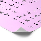 アルファベットのポスター ポスター (角)