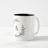 アルファベットのマグカップ ツートーンマグカップ (正面右)