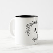 アルファベットのマグカップ ツートーンマグカップ (正面左)