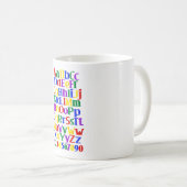 アルファベットのマグ コーヒーマグカップ (正面右)