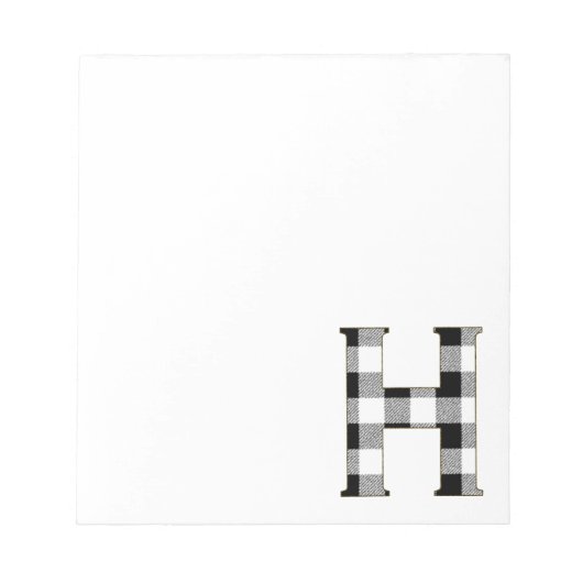 アルファベットのメモ ノートパッド (正面)