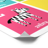 アルファベットの動物たち | アルファベット ウォールアート (角)