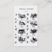 アルファベットの名刺 名刺 (裏面)