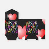 アルファベットの好意ボックス フェイバーボックス (折り畳みなし)