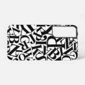 アルファベットの文字 SAMSUNG GALAXYケース (裏面横)