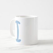 アルファベットの文字I コーヒーマグカップ (正面左)