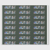 アルファベットの最初の文字 ラッピングペーパー (フラット)